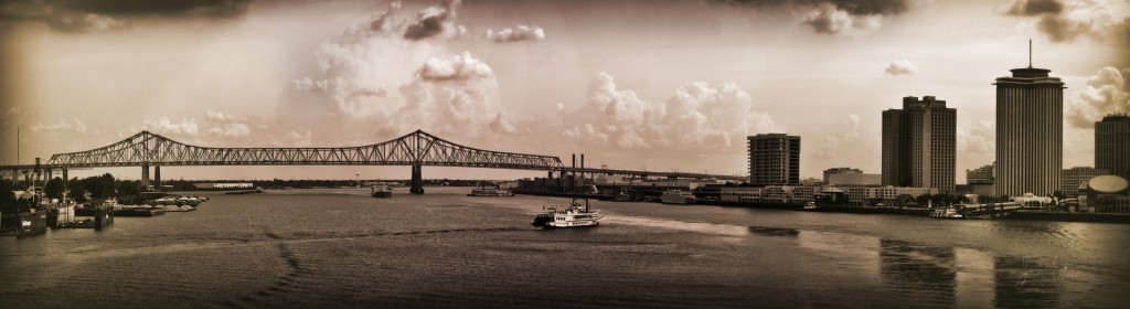 Crescent City Connection Panorama - Kapture NOLA